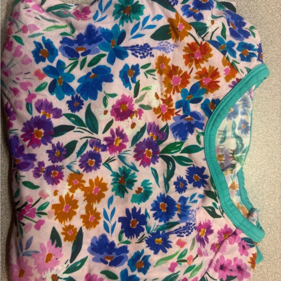 Little Sleepies Sweet Pea Floral Footie - Picture 4 of 4